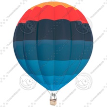 globo de aire caliente 3d la aeronave avión dirigible ballon baloon cesta negocios detalle fbx mosca alta modelo plano privado hélice cielo deporte transporte viajes vehículo yuli3d 3d print model - Mito3D