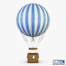 2 sıcak hava balonu v uçak zeplin balon sepet iş exterme fantezi uçuş sinek tarihi hotair model özel pervane gökkuşağı gökyüzü steampunk ulaşım Seyahat araç zeppelin zurel 3d print model - Mito3D