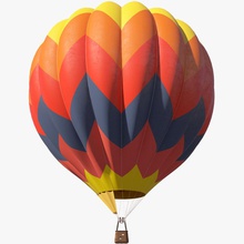 globo de aire caliente la aeronave avión dirigible baloon cesta negocios mosca el jet modelo plano privado hélice realista cielo tai11 transporte viajes vehículo 3d print model - Mito3D