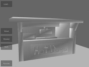 hotdog stand decoration yummy hotdogs printable architechture food 3d print model - Mito3D