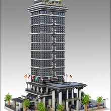 hotel tower building 3d apartment architecture blocks city cityscape commercial downtown ground high marc maya model mons office road rose skyscraper street structure vancouver 3d print model - Mito3D