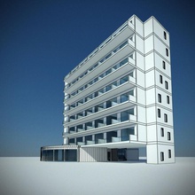 hotel de la arquitectura edificio estructura casa jair gh modelo 3d print model - Mito3D
