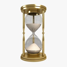 hourglass clepsydra clock elapsed furnishings furniture glass gold hours lauranar minute model office sand second table time toy watch 3d print model - Mito3D