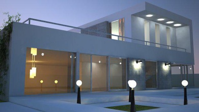 maison moderne la construction de l'architecture 3d print model - Mito3D