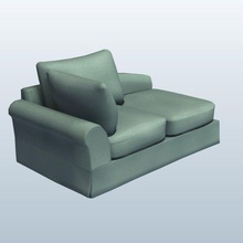 hsm0003 v2 décontracté de la chaise salon le mobilier imprimable lowpoly 3d print model - Mito3D