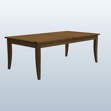 hsm0021 v2 de forme rectangulaire table parasol le mobilier imprimable lowpoly 3d print model - Mito3D