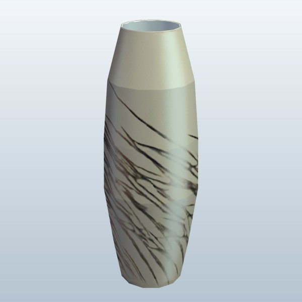 hsm0029 v2 de altura palhetas vaso vasos printable lowpoly 3D print model - Mito3D