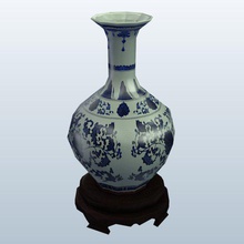 hsm0037 v2 porcelain vase stand vases printable lowpoly 3d print model - Mito3D