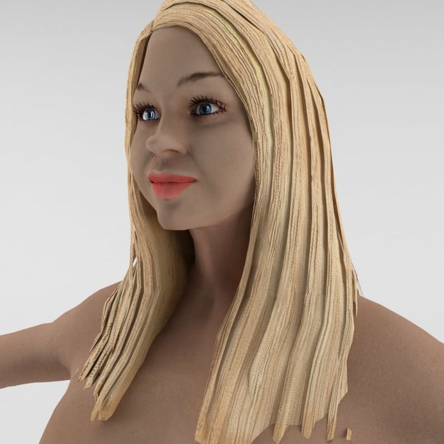 human female character 1 rigged ready animations anatomy bikini bizkit001 body clothes design detail figure game girl head lady model nude people realistic rig sexy unity unreal woman 3D print model - Mito3D
