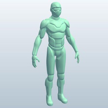 humanoidrobot v3 humanoid robot mythical creatures printable lowpoly 3d print model - Mito3D