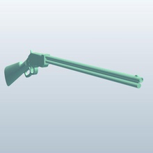 la caza riflelever acción v1 de rifle palanca armas armadura imprimible lowpoly las 3d print model - Mito3D