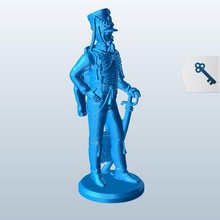hussard v1 personnes imprimable lowpoly 3d print model - Mito3D