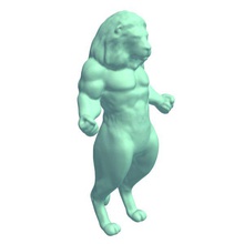 hybridcreature aslan v1 melez yaratık efsanevi yaratıklar yazdırılabilir lowpoly 3d print model - Mito3D