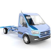 hyundai h350 şasi-kabin 3d taksi kargo şasi şehir ağır Kore mini model pikap yarı ulaşım kamyon turust araç 3d print model - Mito3D