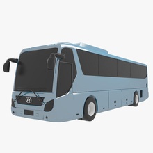 hyundai universo 2011 3d aeromobili aereo autobus autocar benz bus auto citaro cito città allenatore coc3dart maya mercedes modello il passeggero piano realistici di trasporto travego van 3d print model - Mito3D