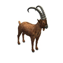 ibex v1 animals printable lowpoly 3d print model - Mito3D