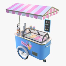 ice cream cart architecture carriage cold dessert elements fast food freeze icecream kid meal model mun4kin parking snack strawberry street summer sweet vanilla vehicle 3d print model - Mito3D