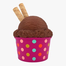 ice cream cup chocolate 3dror 3ds banana cold cone dessert food freeze icecream max mocha model realistic scanline snack sweet vanilla vray wafer waffle 3d print model - Mito3D