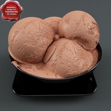 dondurma v4 3d molier Görünümüdür c4d şeker soğuk koni serin krem tatlı gıda meyve sıcak buz ıcecream max model sakin ol aperatif yaz vanilya V-ray'in beyaz 3d print model - Mito3D