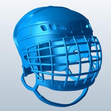 hockey sobre hielo casco máscara de v1 el la deportes las cifras equipo imprimible lowpoly figuras del deporte 3d print model - Mito3D