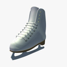 ice skates v2 sports figures equipment printable lowpoly 3d print model - Mito3D