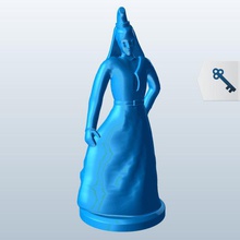 icelandic woman v1 people printable lowpoly 3d print model - Mito3D