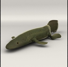 ichthyostega animal dlfsbg fish lungenfisch model prehistoric water 3d print model - Mito3D