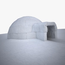 igloo architecture cold cube cupola dome eskimo freeze fresh froid glace house ice ingenio lab inuit model nord north pole snow structure 3d print model - Mito3D