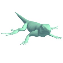 iguana v2 animali stampabile lowpoly 3d print model - Mito3D