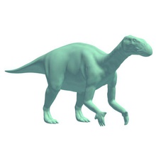 iguanodonte v1 iquanodon i dinosauri stampabile lowpoly 3d print model - Mito3D