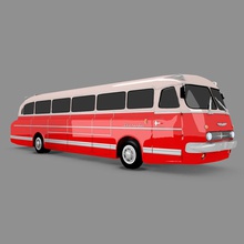 ikarus 55 el autobús compañero 3d pesado modelo de edad retro soviética temporizador transporte vehículo 3d print model - Mito3D