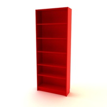 ikea billy bookcase books furnishings furniture home iliev interior lack library live max model object particle peter pressed red room shelf shelving vray wood 3d print model - Mito3D