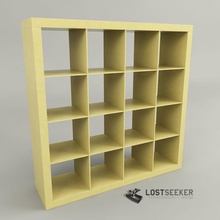 ikea Regal 4x4 Architektur Bücherregal Schrank expedit Einrichtung Möbel Innenraum Küche live lostseeker Raum Regale storage Einheit Holz 3d print model - Mito3D