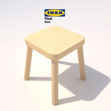 ikea flisat childrens stool bench chair child furnishings furniture model runnriot seat table 3d print model - Mito3D