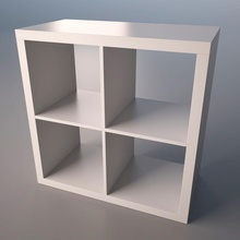 ikea kallax de pie la colección contemporáneo dimitarognev amueblado el mobiliario muebles casa interior mínimo minimalista modelo moderno rack estante estantería con estilo nivel 3d print model - Mito3D