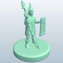 incawarriors lança v1 inca guerreiros pessoas printable lowpoly 3d print model - Mito3D