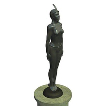 indiacatalina v1 l'india catalina statua statue busti stampabile lowpoly 3d print model - Mito3D