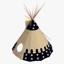 indien teepe 3d molier américain de l'architecture historique maison des indiens modèle native faire pipi structure té tipi la tente tribal vray wigwam 3d print model - Mito3D