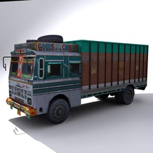 indian truck variations 2013 2014 auto duty game heavy hindi hindustan india industrial local lori lower model poly ready semi tempo transport vehicle visualisation vizexperts 3d print model - Mito3D