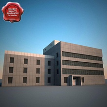 industrial building 3d molier 3ds architecture blocks factory game house lower lowpoly max model office plant poly storage structure town urban vray warehouse 3d print model - Mito3D