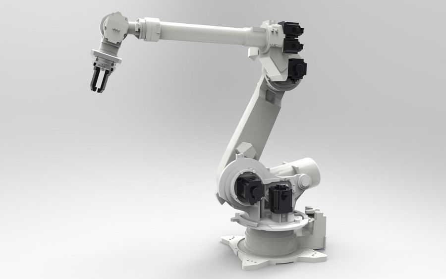 4 endüstriyel robot kol derleme x Mühendisi makine mekanik model Robotik 3D print model - Mito3D