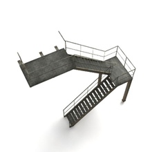 industrial staircase architecture david turner elements ladder stairs 3d print model - Mito3D