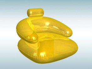 gonfiabile in gomma sedia la galleggianti divertente arredamento mobili gioia modello olsjon all'aperto piscina ricreazione di sport acqua 3d print model - Mito3D