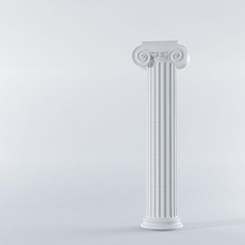 Ionische Spalte Antike Architektur classic Dekorative Elemente Griechisch historische ion ionisch ist Modell sockel rainsaukas Struktur volute 3d print model - Mito3D