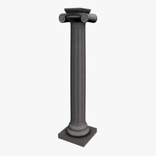 ionic column architecture printable lowpoly 3d print model - Mito3D
