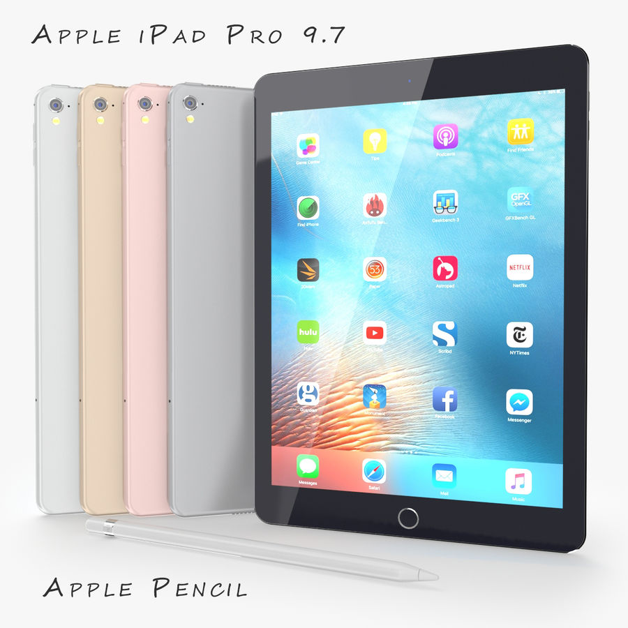 ipad pro 97 2016 7 9 allcolor a apple celulares coleção o detalhe eletrônica televisão fu ouro goodproducts cinza de alta mac modelo fora telefone photoreal subiu rosegold prata espaço separador tablets vray 3D print model - Mito3D