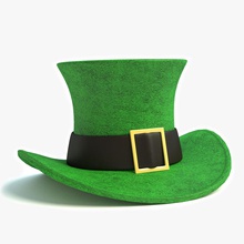 chapeau irlandais abramsdesign célébration caractère vêtements jour vert de vacances en irlande l'irlandais modèle patrick patricks s saint st 3d print model - Mito3D