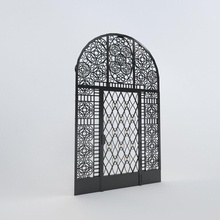 porta de ferro arquitetura elementos fer francês 3deiste engomar metal modelo centro exposições porte 3d print model - Mito3D