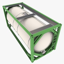 ıso tank konteyner 20 fit 3d 40 varil kutusu kargo kap vinç ayak ft yakıt gaz endüstriyel model mzubak yağ açın boru deniz nakliye kaplama depolama tren ulaşım 3d print model - Mito3D
