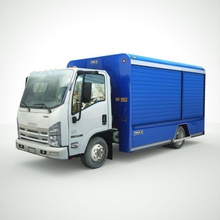 isuzu npr beverage truck 2011 2012 am car cargo chassis city delivery fast frame heavy industrial lower lowpoly model poly real realtime road semi time traffic transportation vehicle 3d print model - Mito3D